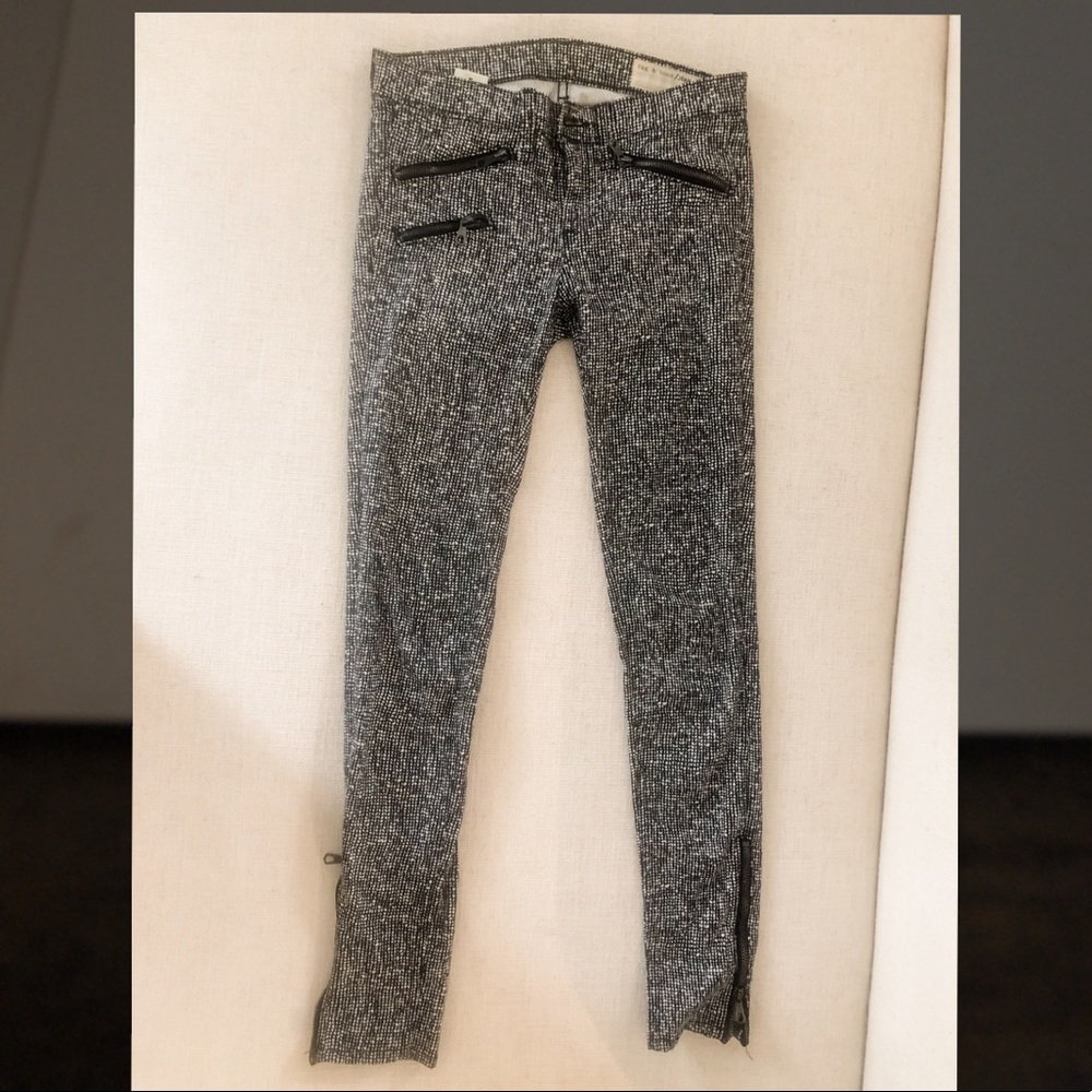 Rag + Bone Jeans (black/white checkered Size 26)